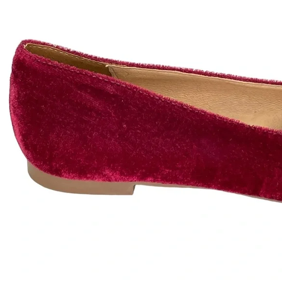 Jack Rogers Heidi Bordeaux Velvet Womens Flats Size 5.5M NWOB - Picture 13 of 16